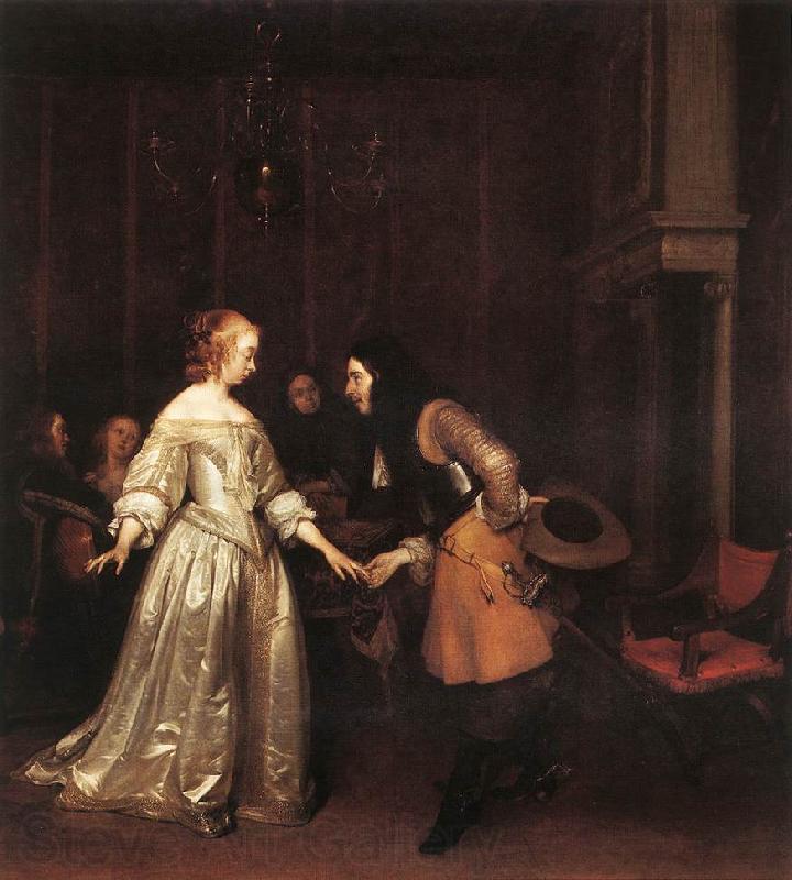 TERBORCH, Gerard The Dancing Couple rt